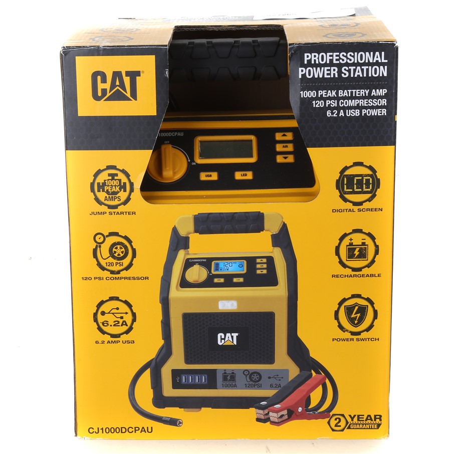 CAT PROFESSIONAL Power Station 1000 Peak Battery AMP wtih 120psi