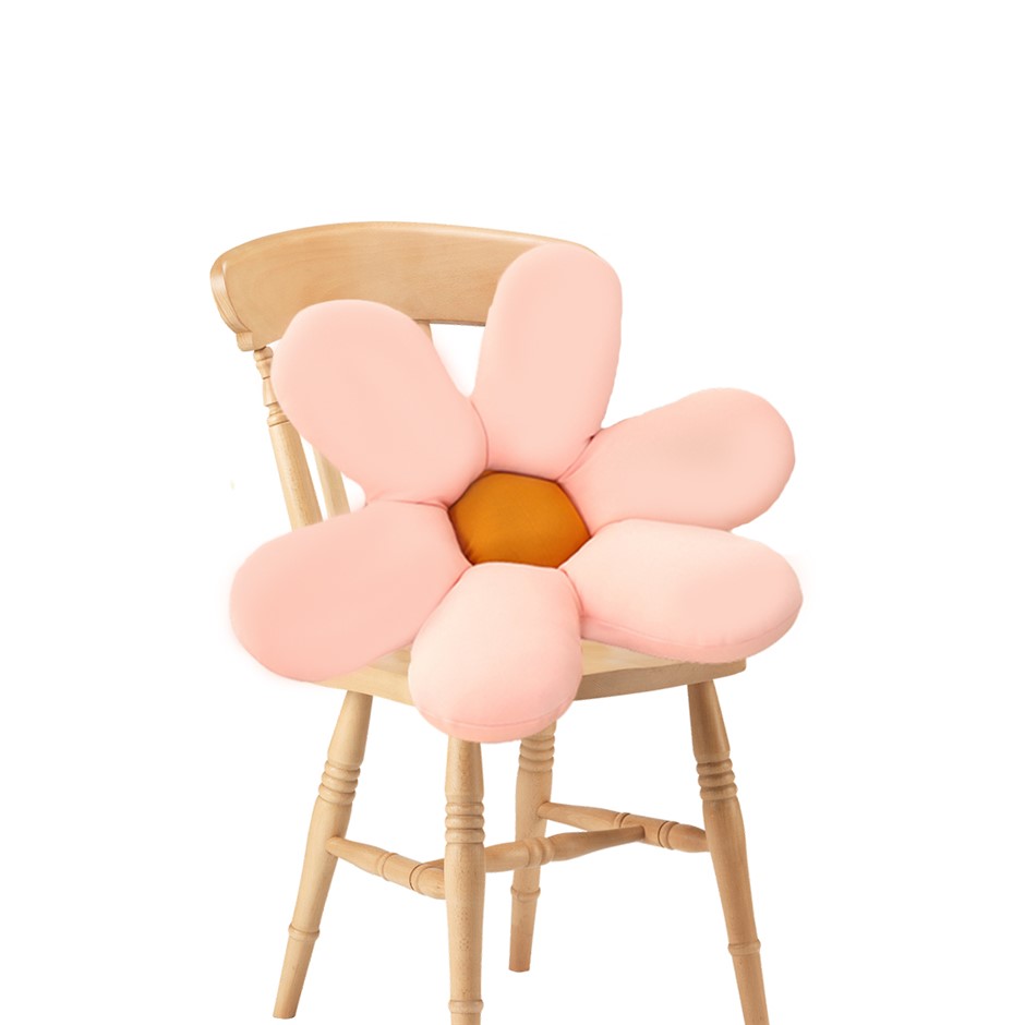 SOGA Pink Daisy Flower Shape Cushion Sof