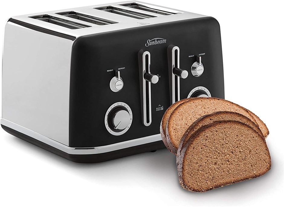 SUNBEAM Alinea 4Slice Toaster with High Lift, Wide Slots, Dark Canyon