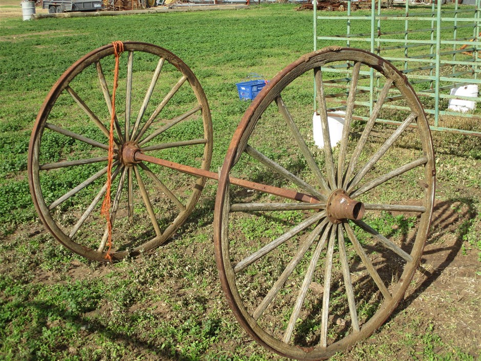 Cart Wheel & Axle Assembly Auction (00473022858) Grays Australia