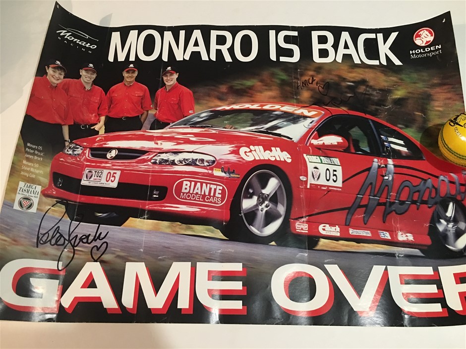 Peter Brock Signed and Inscribed Memorabilia (Pooraka, SA) Auction (01158015461) Grays Australia