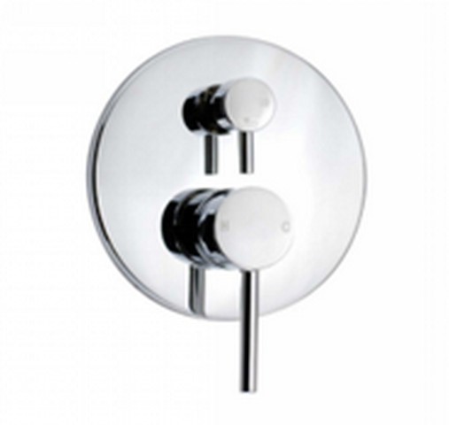 LUCID PIN Series Round Chrome Shower/Bat