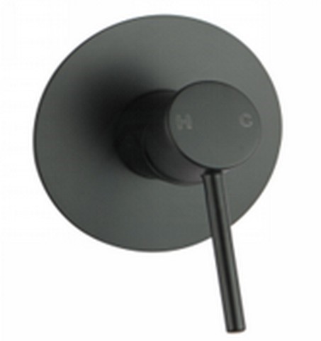 LUCID PIN Series Round Black Shower/Bath