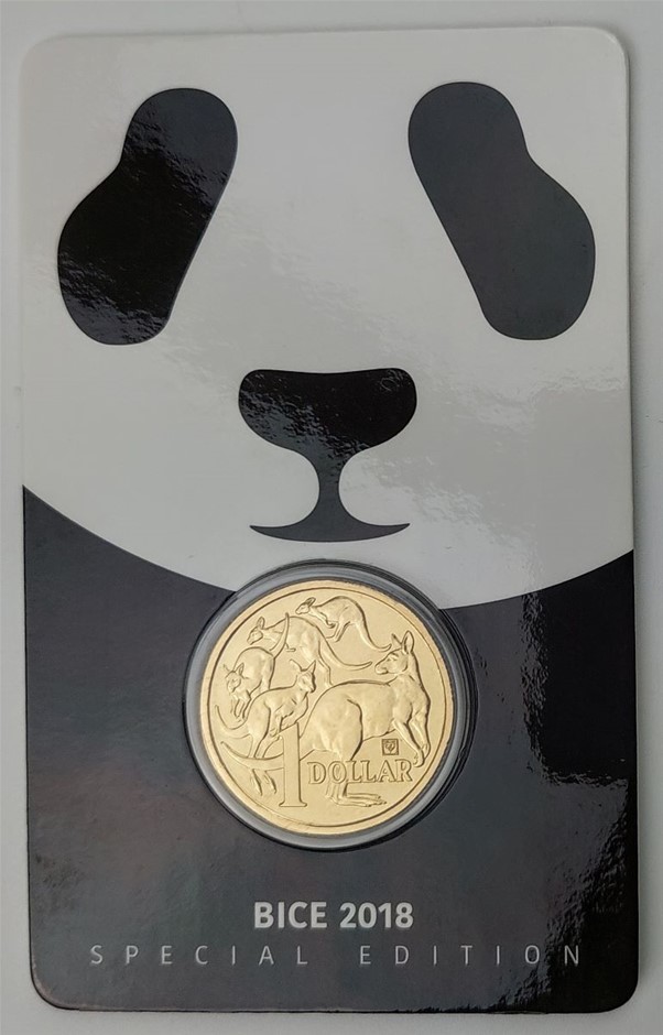 BICE 2018 Panda-Privy Mark $1 Unc Carded Coin Auction (0008-2548695 ...