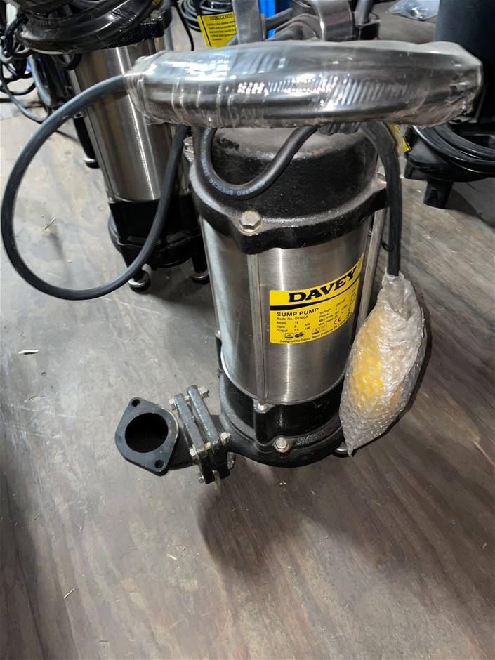 Davey D150GA Submersible Single Phase Grinder Pump Auction (00525049884) Grays Australia