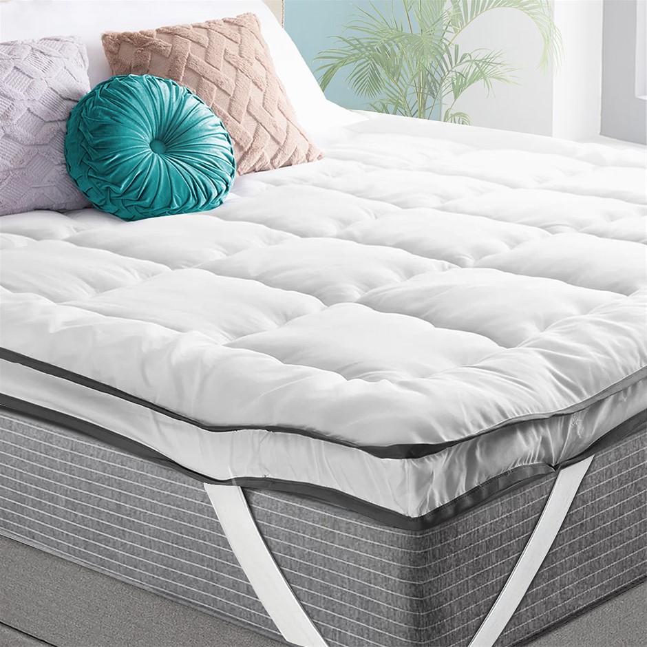 Pillow top mattress topper single bed best sale