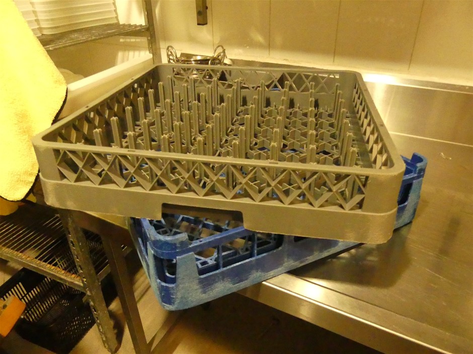 Qty 3 x assorted Commercial Dishwasher Trays Auction (00435049785) Grays Australia