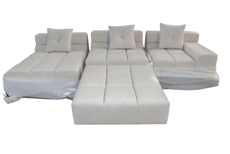 Tufty Time Replica Sofa with Ottoman Auction (00055049959) Grays