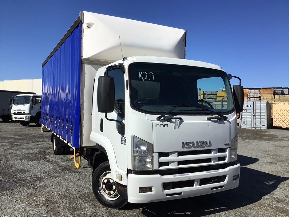 2009 Isuzu FRR600 X-Long Sitec 235 Series II 4 x 2 Curtainsider Rigid ...