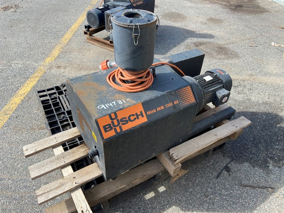 Busch Mink MM 1202 AV Vacuum Pump Auction (0049-9046577) | Grays Australia
