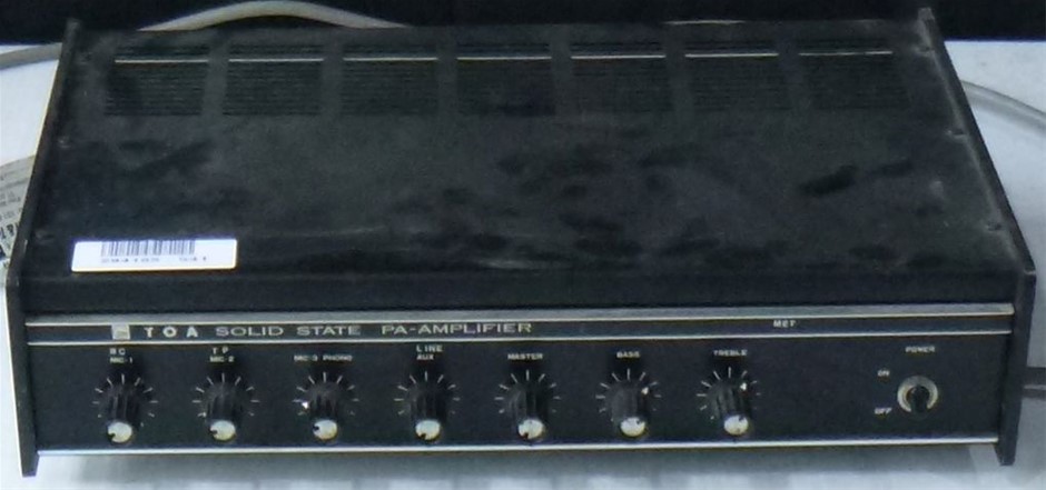 TOA TA-266 Solid State Pa Amplifier Auction (0018-2186570