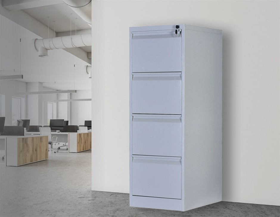 4-Drawer Shelf Office Gym Filing Storage