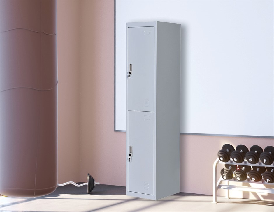 Two-Door Office Gym Shed Storage Lockers