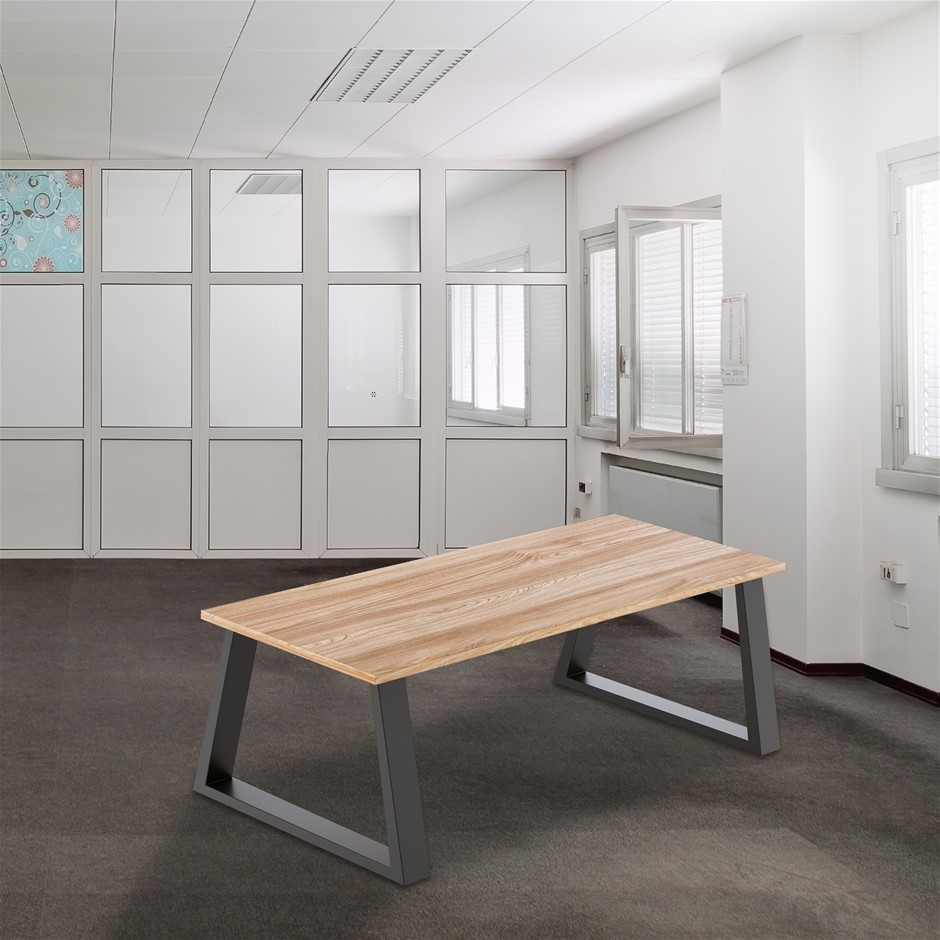 Trapezium-Shaped Table Bench Retro Indus