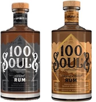 100 Souls Original Rum & 100 Souls Original Spiced Rum (2 x 700mL)