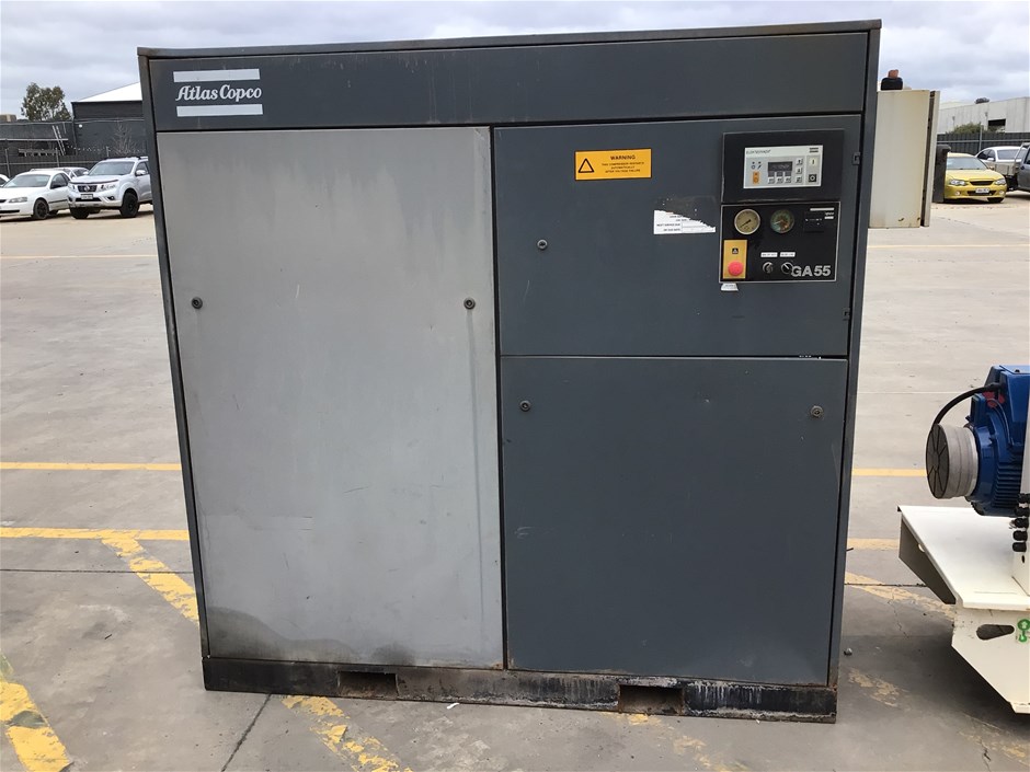 1999 Atlas Copco GA55 Air Compressor Auction (0003-8015802) | Grays ...