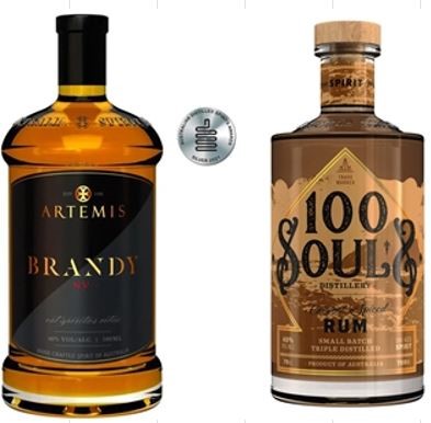 Artemis NV Brandy & 100 Souls Original Spiced Rum (2 x 700mL)