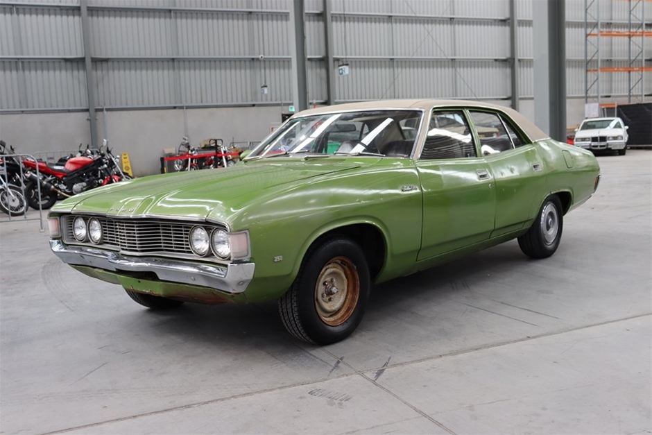 1972 Ford Zf Fairlane Custom (factory Kelly Green) Automatic Sedan 