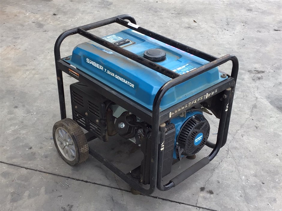 SABER 7.5 kva Generator Auction (00183023513) Grays Australia