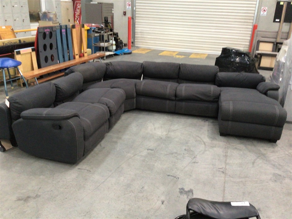 porter 6 seater modular lounge with sofa bed