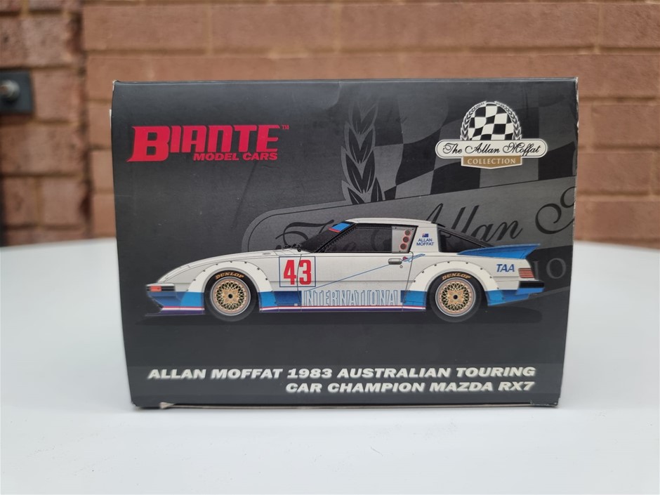 A.Moffat 1983 ATCC, Mazda RX-7 #43, 1/18 Scale Model Car Auction (0043 ...