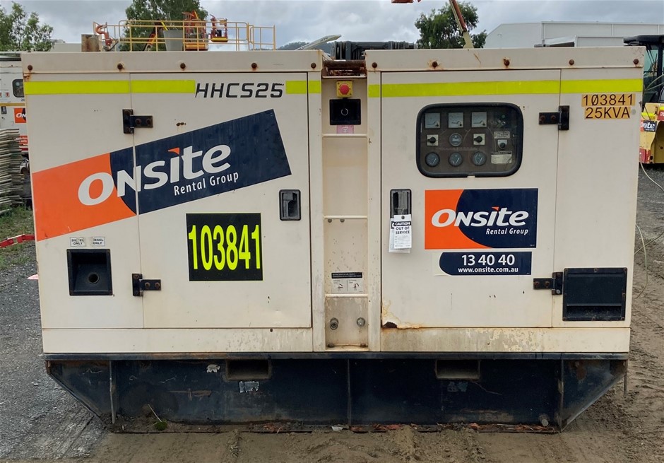 2011 Huihe HHCS25 Generator Diesel 25kva (Rockhampton) Auction (00237041517) Grays Australia