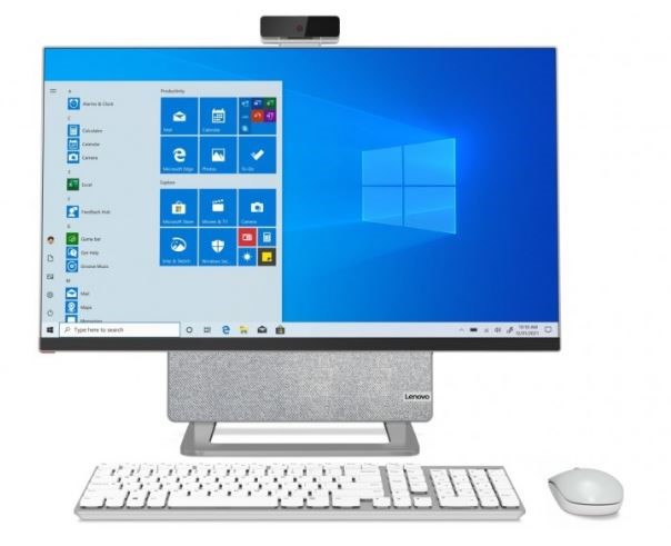 Lenovo Yoga AIO 7-27ARH6 27-inch All-in-One Desktop, Silver
