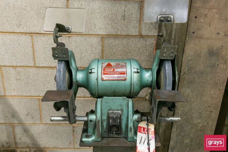 GMF Bench Grinder on Steel Stand Auction (01165050479) Grays Australia