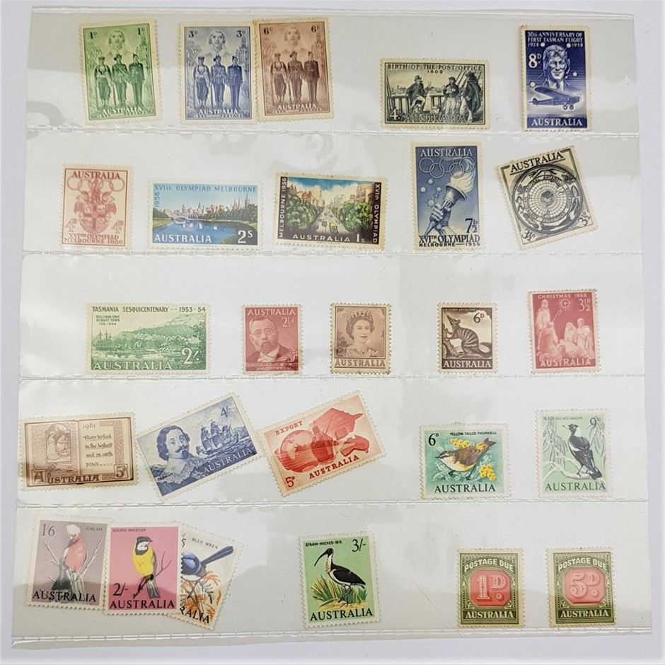 Sheet of Australian unused Pre-Decimal Stamps Auction (0008-2547843 ...