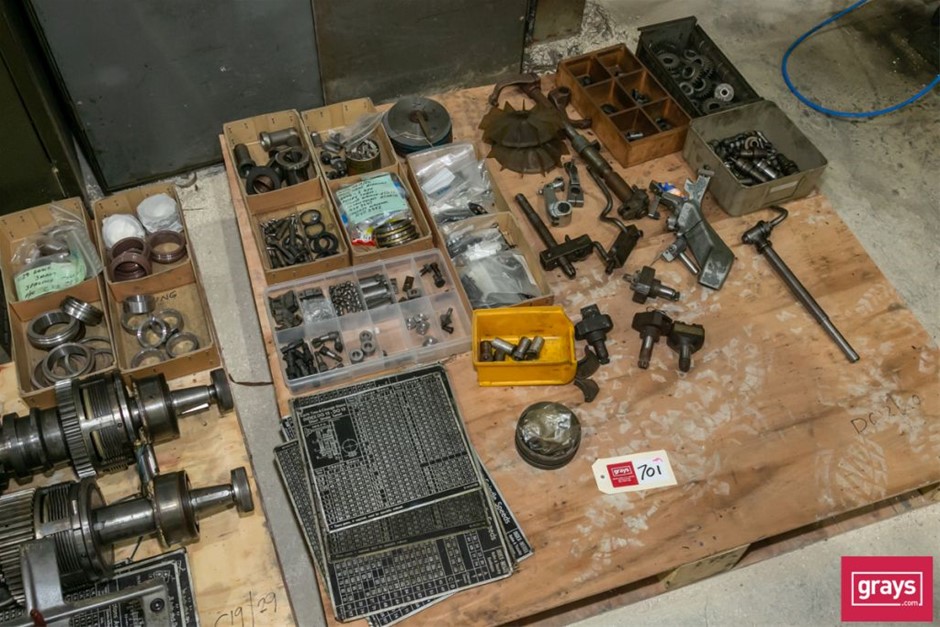 Quantity Assorted Auto Lathe Machine Spare Parts Auction (07015050715