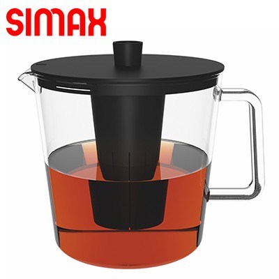 Simax Kon Glass Teapot/Jug with Plastic 