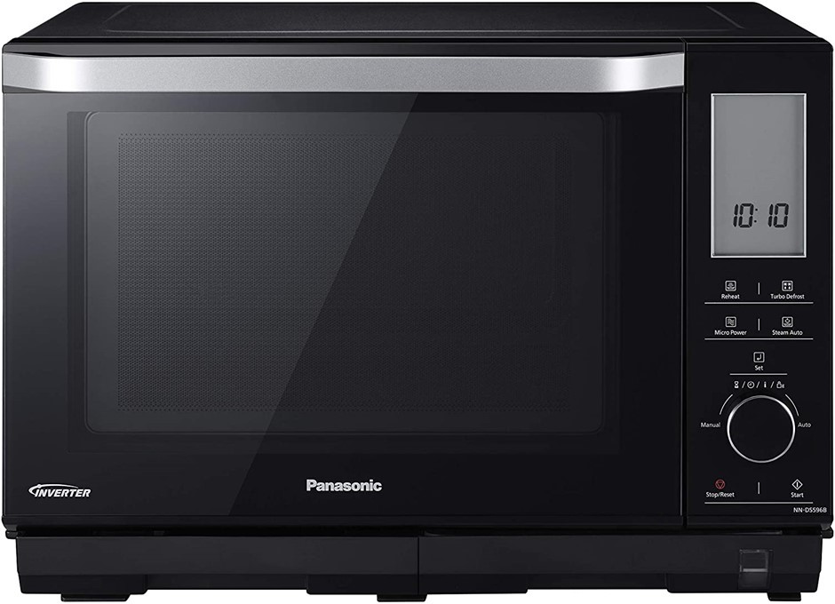 PANASONIC 4in1 Microwave Oven with Pull Down Door, 27L Capacity, Black. N Auction (0008