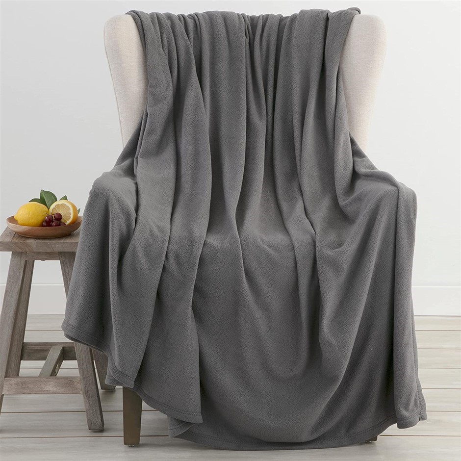 VELLUX 240 GSM Micro Fleece Plush Lightweight Blanket.