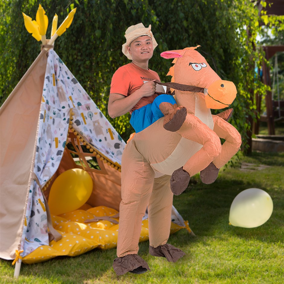 COWBOY Fancy Dress Inflatable Suit -Fan 