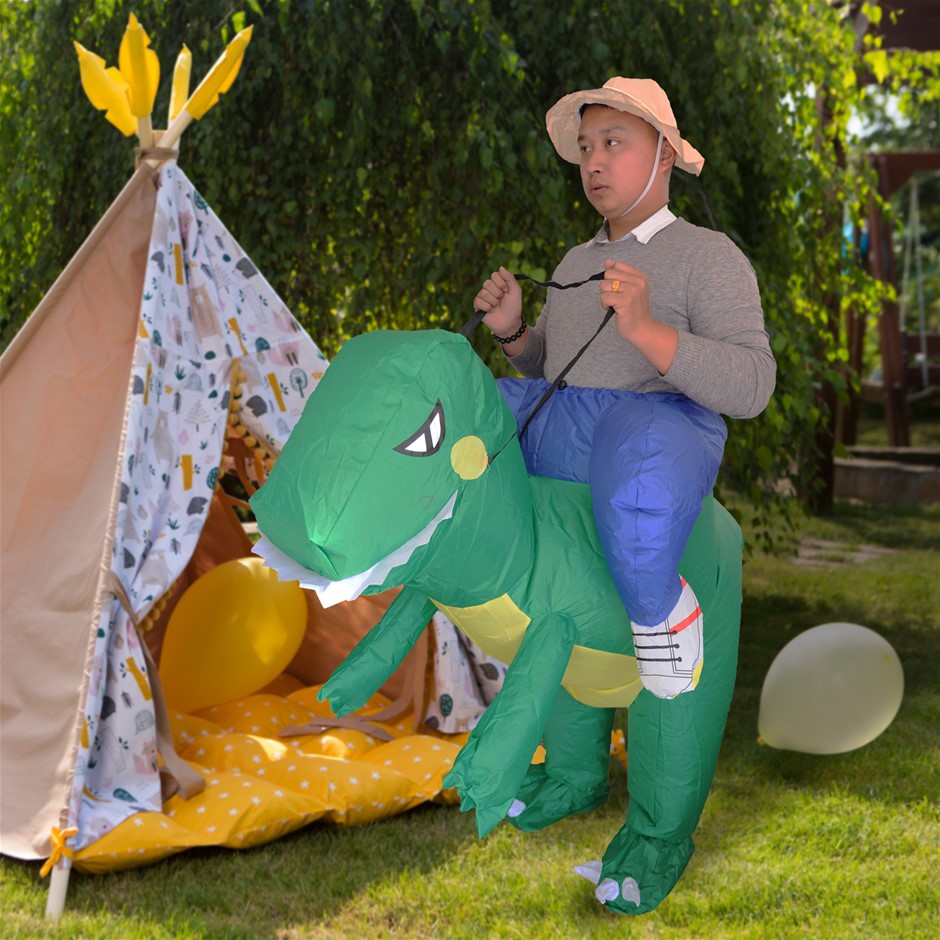 DINO Fancy Dress Inflatable Suit -Fan Op