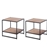 ZINUS Modern Studio Collection Set of Two Bedside Table.