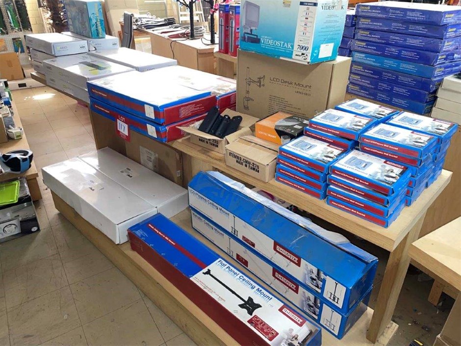 Qty Assorted LCD/Plasma Mounting Brackets. Auction (01173024000