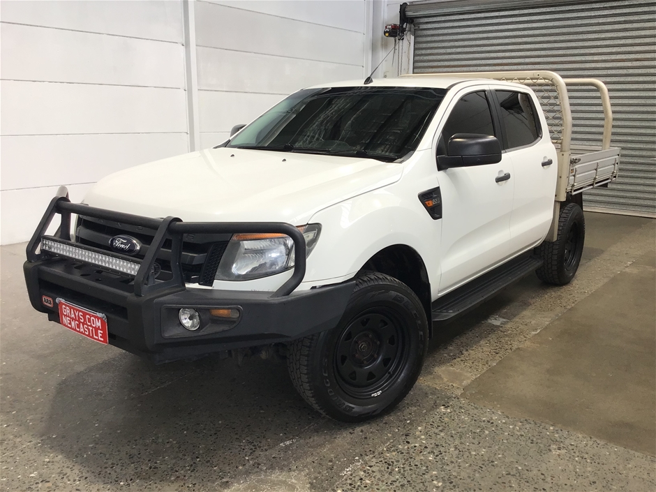 2012 Ford Ranger XL 4X4 PX Turbo Diesel Manual Crew Cab Chassis Auction ...