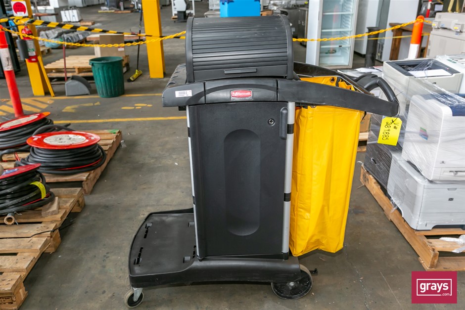 Rubbermaid Mobile Poly Cleaning Trolley Auction (0058-5051290) | Grays ...