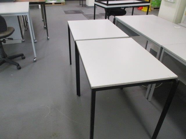 2x Steel Frame Tables Auction (0055-3024079) | Grays Australia