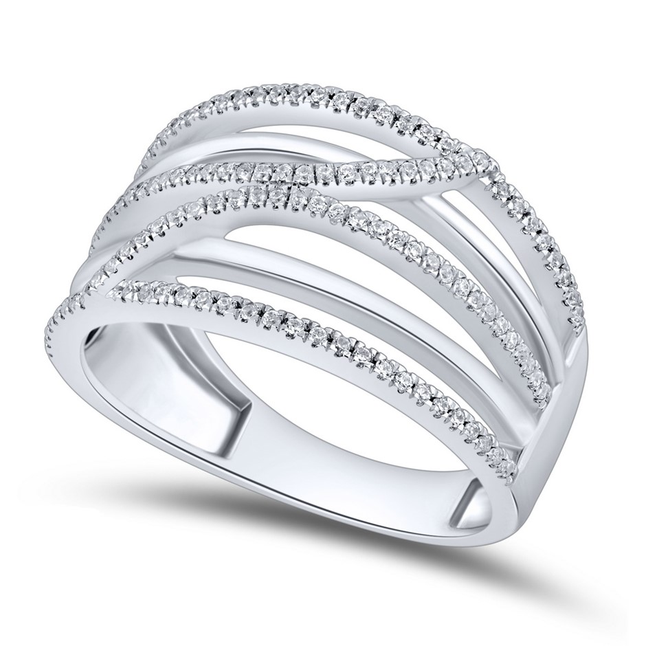 9ct White Gold 0.15ct Diamond Ring main image 0