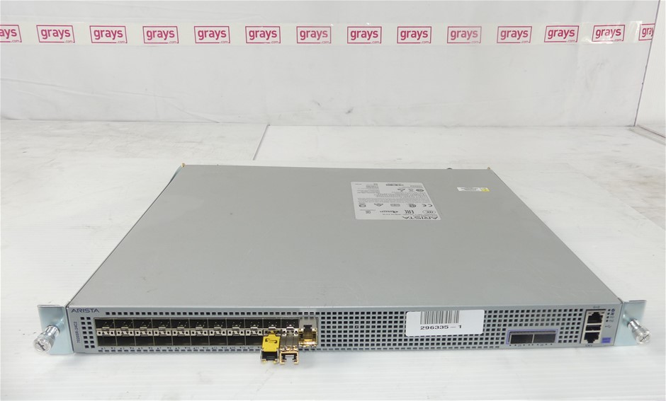 Arista 7020SR-24C, 24x10GbE (SFP+) and 2 x 100GbE Switch P Auction ...
