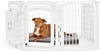 AMAZON BASICS 8-Panel Plastic Pet Pen Fence Enclosure With Gate, 149.8L x 1
