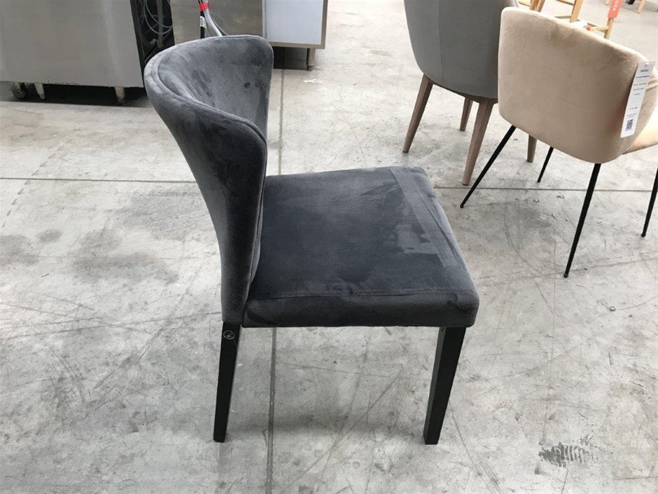 Qty 4 x Brosa Assorted Fabric Upholstered Dining Chairs Auction 0049 3024836 Grays Australia