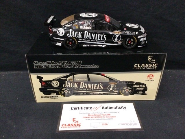 Unreserved Diecast Model Cars with Peter Brock Replica Suit