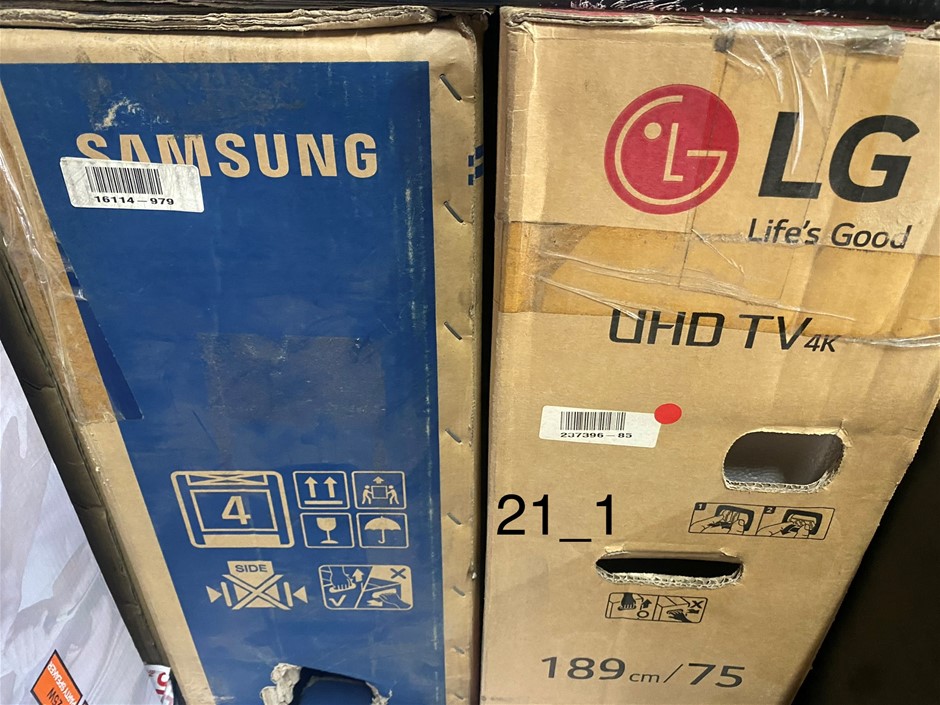 Samsung, LG and JVC TV's Auction (00212549636) Grays Australia