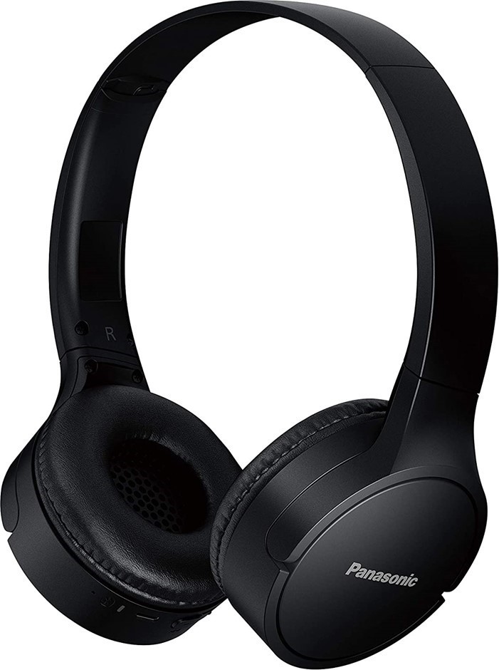 PANASONIC On-Ear Wireless Headphones with Bluetooth Connectivity, Black, RB