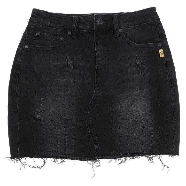 2 x BETTINA LIANO Women's Jessie Denim Skirt, Size 14, Cotton/Elastane, Bla