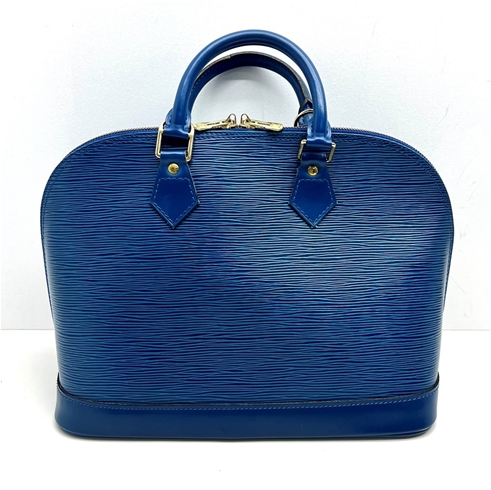 Sold at Auction: Louis Vuitton, Louis Vuitton Blue Epi Leather