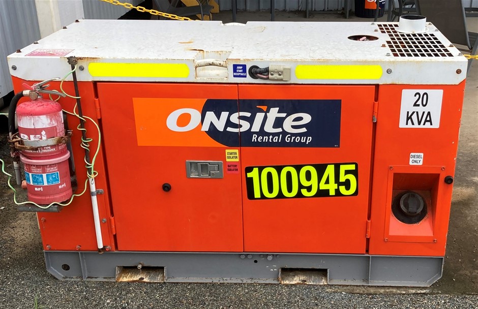 2007 Genelite GC22D5 Generator Diesel 20kva (Mackay) Auction (0028